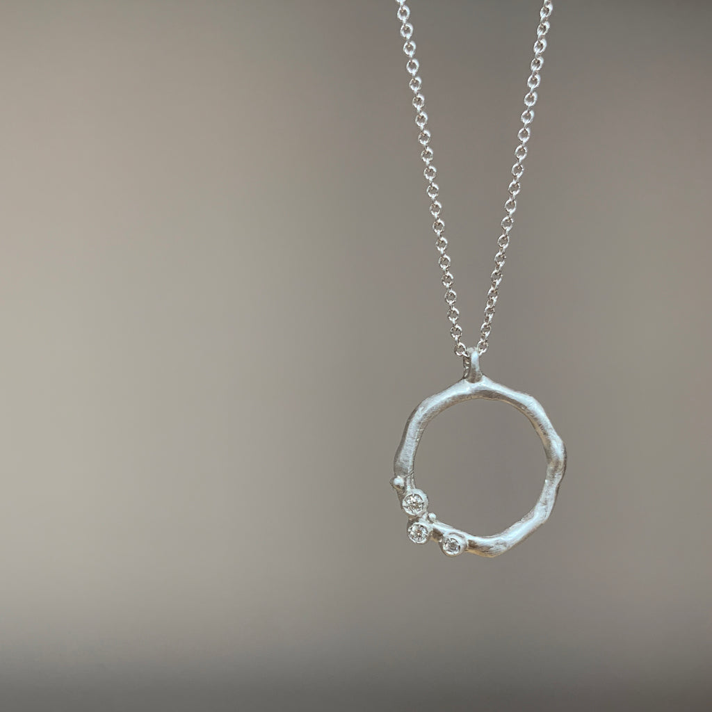 encrusted round branch