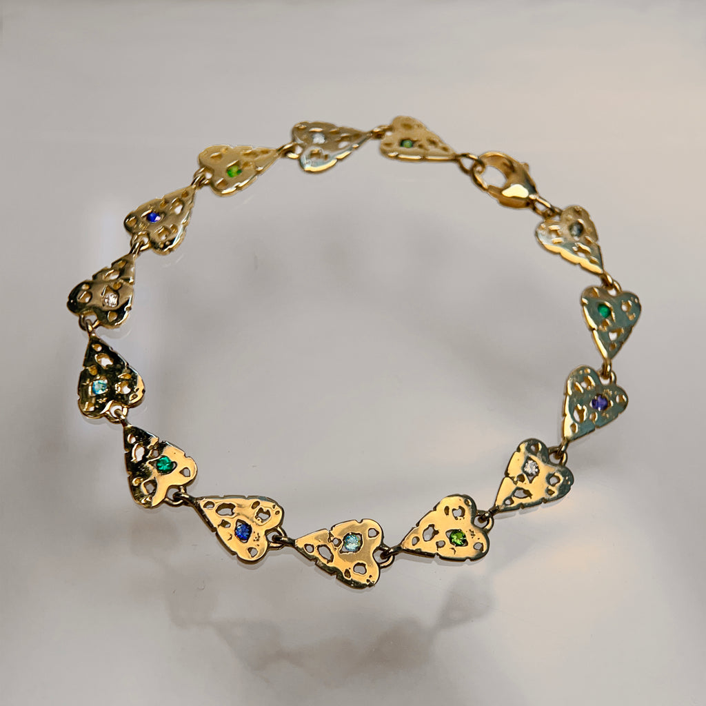 shadow heart bracelet